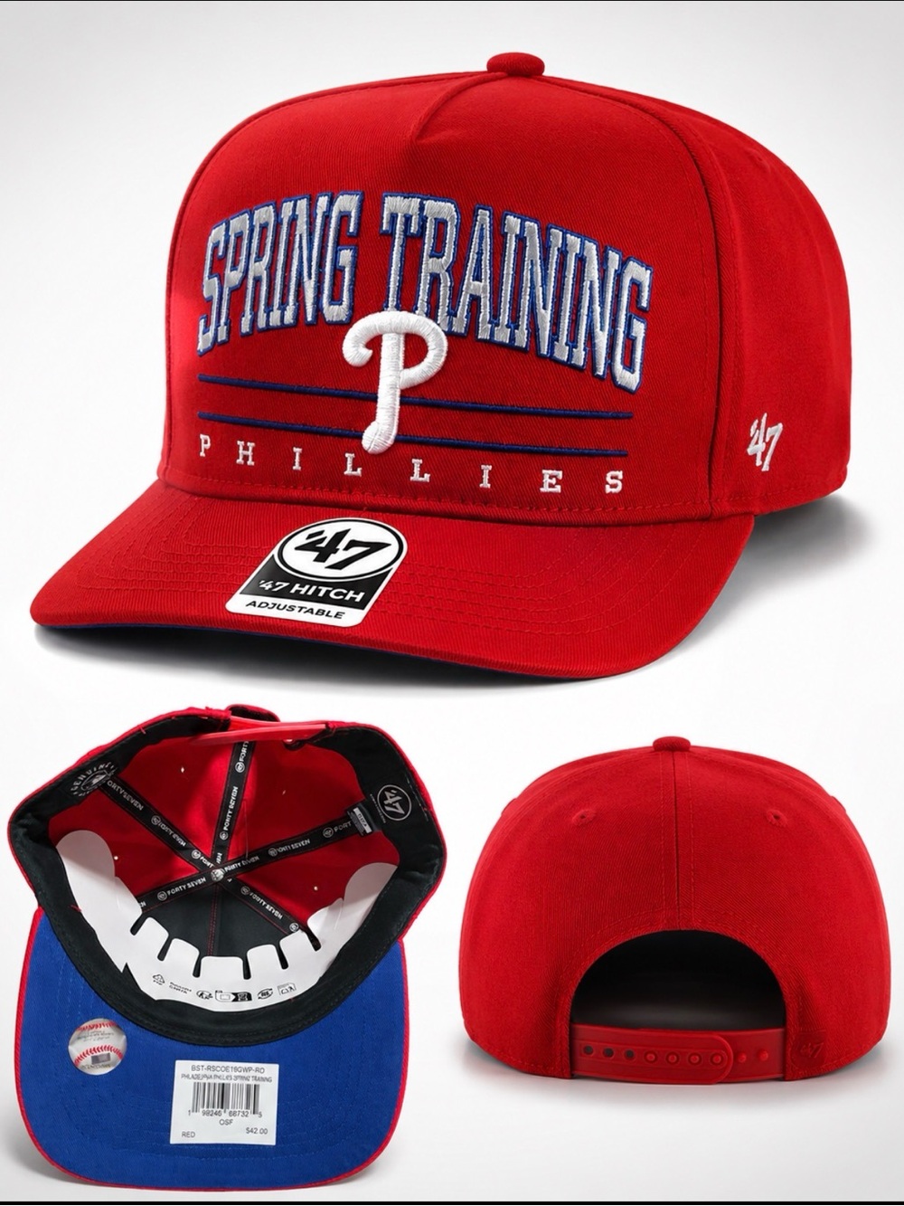 47 Red Philadelphia Phillies Spring Training Snapback Hat